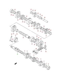 Cojinete transmision original LTZ 400 (n11)
