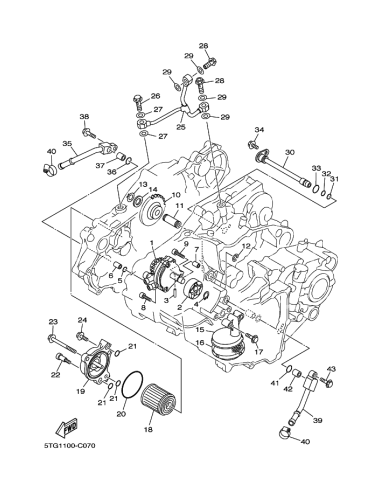 Pinon marcha atras transmision original LTZ 400 (n19)