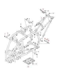 Pletina cuadro original LTZ 400 (n6)