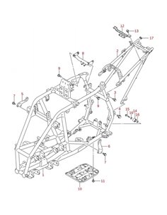 Rodillo cadena cuadro original LTZ 400 (n14)