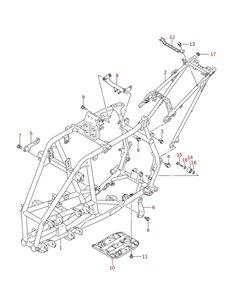 Conjunto sillin cuadro original LTZ 400 2005-2007 (n2)