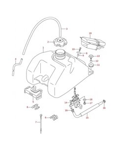Deposito combustible original LTZ 400 (n1)