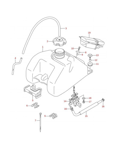 Deposito combustible original LTZ 400 (n1)