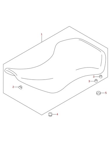 Asiento negro original LTZ 400 2004 (n1)