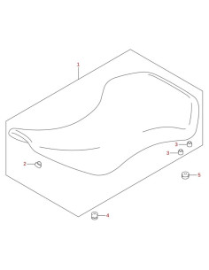 Almohadilla asiento original LTZ 400 (n2)