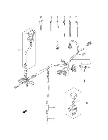 Almohadilla asiento original LTZ 400 (n2)