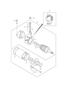 Tornillo motor arranque original LTZ 400 (n11)