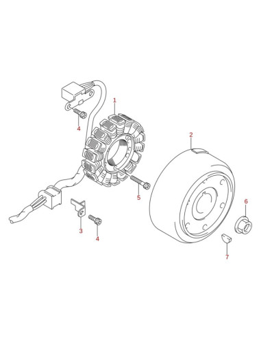 Conjunto stator original LTZ 400 (n1)