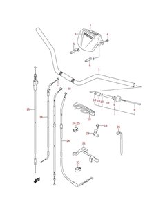 Abrazadera manillar original LTZ 400 2005-2007 (n24)