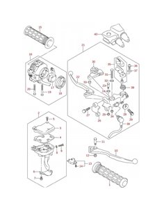 Tornillo controles manillar original LTZ 400 (n20)