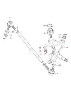 Tija acople direccion original LTZ 400 (n1)