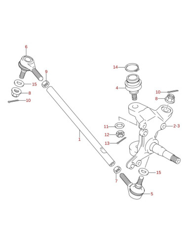 Final brazo acople direccion original LTZ 400 2004 (n4)