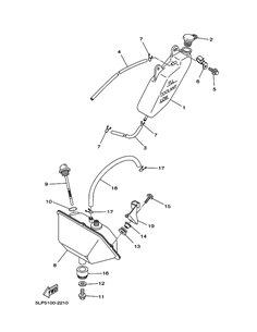 Tuerca acople direccion original LTZ 400 (n9)