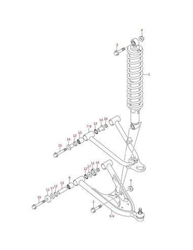 Reten brazo suspension original LTZ 400 (n11)