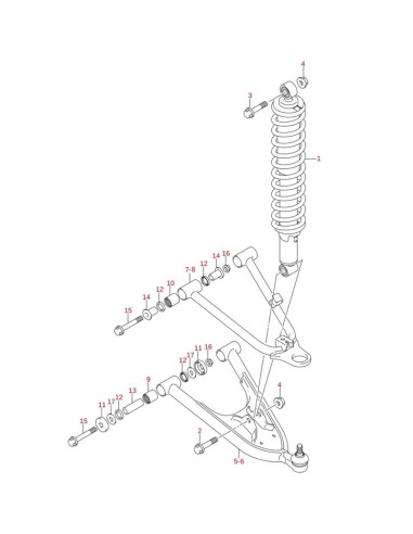 Reten brazo suspension original LTZ 400 (n12)