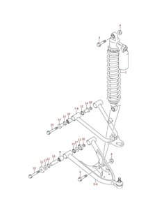 Suspension amarilla original LTZ 400 2005-2007 (n1)