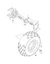 Tuerca rueda delantera original LTZ 400 2005-2007 (n8)