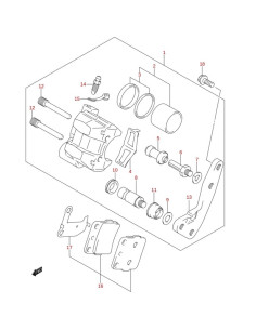 Tapa derecha original LTZ 400 (n13)
