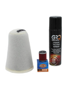 Kit filtro aire + aceite 140017 + spray filtro M3S-TWIN AIR-GRO Yamaha YFZ 450 04-08 YFZ 450R 09