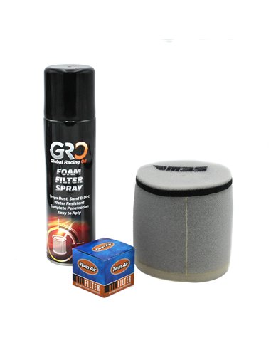 Kit filtro aire + aceite + spray filtro M3S-TWIN AIR-GRO Suzuki LTR 450 06-11