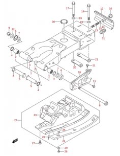 Patin de cadena original Suzuki LTZ (n10)