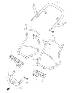 Asa trasera original Suzuki LTR 450 (n9)