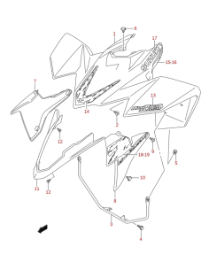 Emblema original Suzuki LTR 450 (n17)