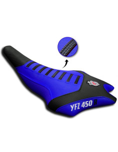 Funda de asiento JN SEATS azul y negra para Yamaha YFZ 450 R