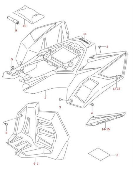 Biela y ciguenal reforzado carrera +3mm HOT RODS Kawasaki KFX 450 R