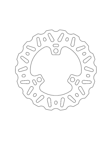 Disco de freno floreado trasero NITRO SERIES MOTOMASTER 190mm Honda TRX 450 R 04-14