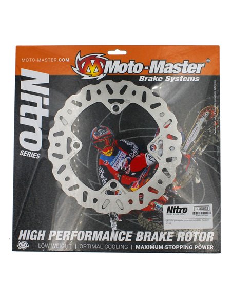 Disco de freno floreado trasero NITRO SERIES MOTOMASTER 220mm Suzuki LTZ 400 Kawasaki KFX 400 Honda TRX 400 XR