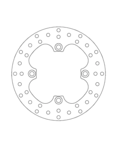Disco de freno trasero ROUND DISC SERIES MOTOMASTER 220 LTZ 400 TRX 400 KFX 400 Honda XR
