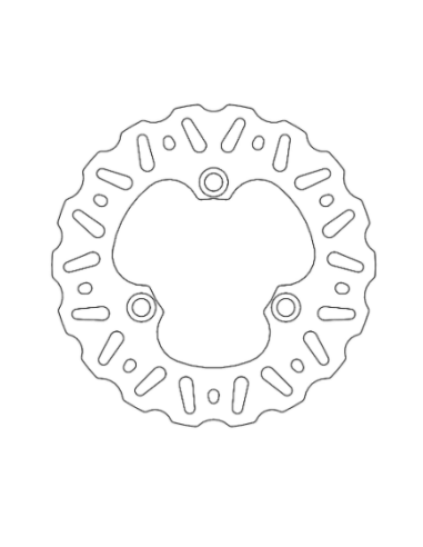 Disco de freno floreado trasero NITRO SERIES MOTOMASTER 190mm Suzuki LTR 450 06-11