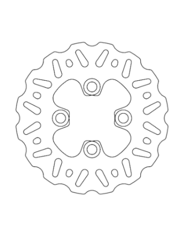 Disco de freno floreado delantero NITRO SERIES MOTOMASTER 161mm YFM 350 660 700 YFZ 450 04-08 BANSHEE 350 YFS 200