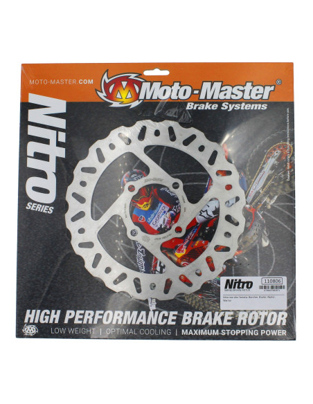 Disco de freno floreado trasero NITRO SERIES MOTOMASTER 220mm Yamaha BANSHEE 200 350 WARRIOR WOLVERINE RAPTOR 660 BLASTER