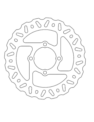 Disco de freno floreado trasero NITRO SERIES MOTOMASTER 220mm Yamaha BANSHEE 200 350 WARRIOR WOLVERINE RAPTOR 660 BLASTER