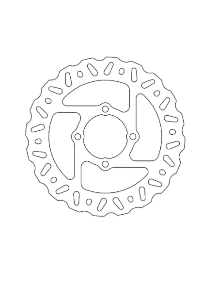 Disco de freno floreado trasero NITRO SERIES MOTOMASTER 220mm Yamaha BANSHEE 200 350 WARRIOR WOLVERINE RAPTOR 660 BLASTER