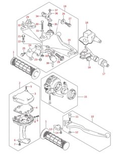 Tuerca cierre tensor embrague original Suzuki LTR 450 (n26)