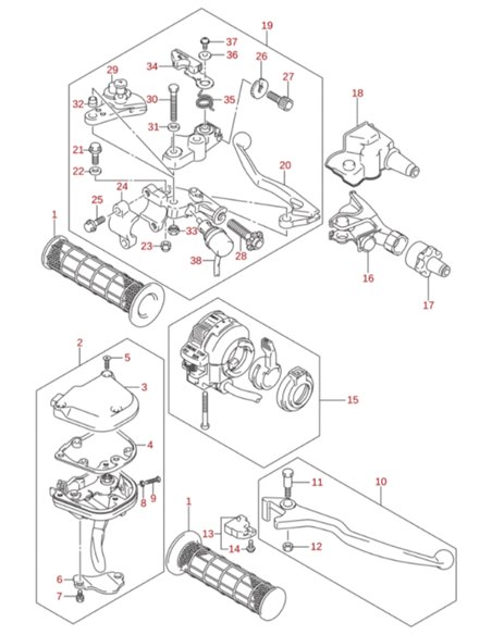 Ajustador cable embrague original Suzuki LTR 450 (n28)