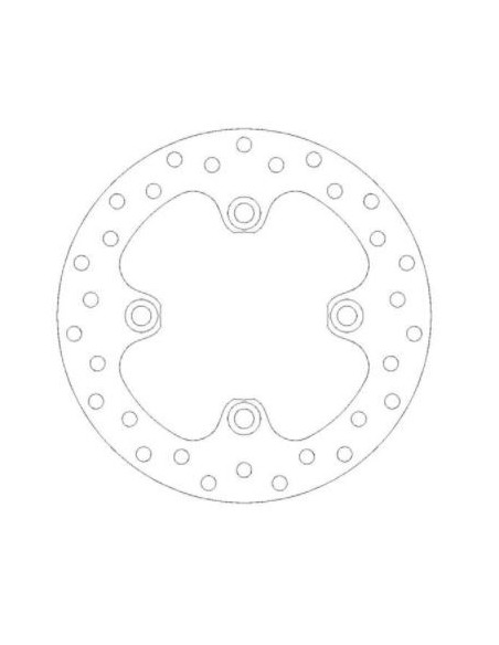 Disco de freno delantero izquierdo/derecho ROUND DISC SERIES MOTOMASTER 110346 KING QUAD