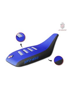 Funda de asiento JN SEATS azul blanca y negra para Yamaha YFZ 450
