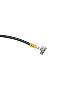 Latiguillo metalico HEL trasero NEGRO 61 cm