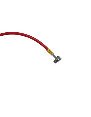 Latiguillo metalico HEL trasero ROJO 51 cm