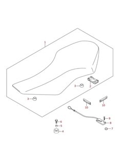 Soporte asiento original Suzuki LTR 450 (n8)