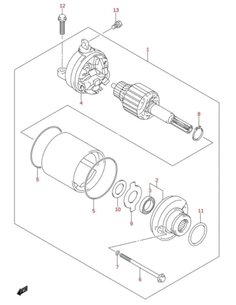 Tornillo motor arranque original Suzuki LTR 450 (n6)