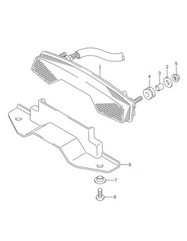 Faro trasero original Suzuki LTR 450 (n1)