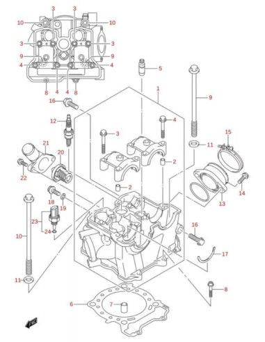 Termostato original Suzuki LTR 450 (n20)