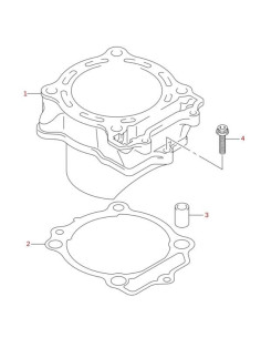 Pasador cilindro original Suzuki LTR 450 (n3)