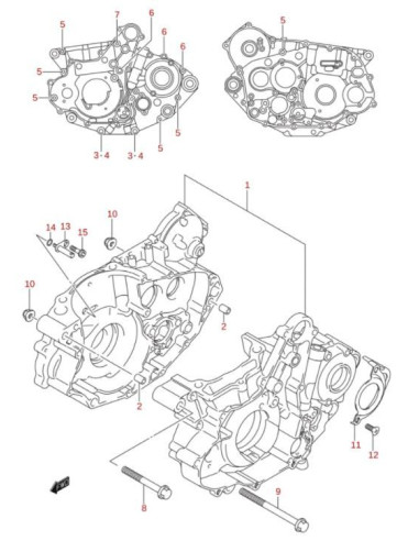 Tuerca M10x1.25 original LTZ 400