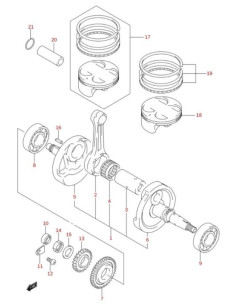 Kit piston original Suzuki LTR 450 (n17) K6 K7